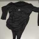 Avidlove Women Long Sleeve Bodysuit Turtle Neck Shapewear Body Suits Mesh One Piece Leotard Shirt Going Out Tops Fall Outfits (Small, Black)