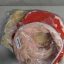 LUCKITTY Christmas Tree Print Cat Tunnel Bed Under Tree, Red Jacquard Fabric with Hanging Plush Ball, 10-Inch Diameter 3-Ft Wide Round Pet Tube - Soft & Cat-Safe Decor Shield