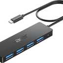 Acer USB C Hub 4 Ports, Multiple USB 3.0 Hub, USBC Splitter for Laptop with TypeC Power Port, Extender for Type C Port Laptop, PC, Desktop and More (USB-C, 2ft)