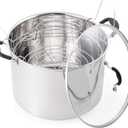 PrepNCook by McSunley 21.5Qt Induction Stainless Steel Water Bath Canner