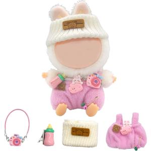 Doll Clothes, 6.7 Inch Doll Dress Up Accessories, Clothes Set Outfits - Accessories Only (Pink)