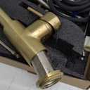 Havin Gold Kitchen Faucet with Pull Down Sprayer, High Arc Stainless Steel Material, with cUPC Ceramic Cartridge,Without Deck Plate,Fit for 1 Hole Kitchen Sink or Laundry Sink,Brushed Gold,HV501G