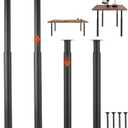 VEVOR Adjustable Table Legs, 28-43.3 in Steel Furniture Legs, 1200 lbs Max Load Heavy Duty, Quick Installation, Ideal for Home Office Desk DIY, Coffee Dinner Bar Tables, Workbenches, Set of 4, Black