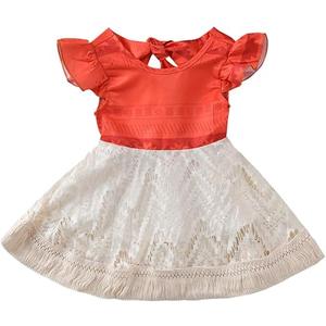 Baby Girl Moana Fancy Dress Romper Sister Matching Ruffle Lace Outfits Costume 90