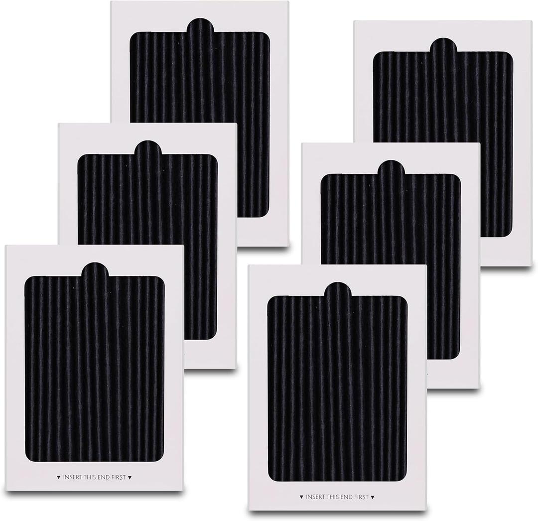 Refrigerator Air Filter Replacement for Frigidaire and Electrolux EAFCBF Fridge Replace 242061001, 242047801, 242047804, Effective Filtration with Activated Carbon Filter (6 Pack)