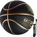 Senston 27.5‘’/29.5'' Basketball Outdoor Indoor Rubber Basketball Ball for Kids/Adult Official Size 5/7 Basket Ball with Pump