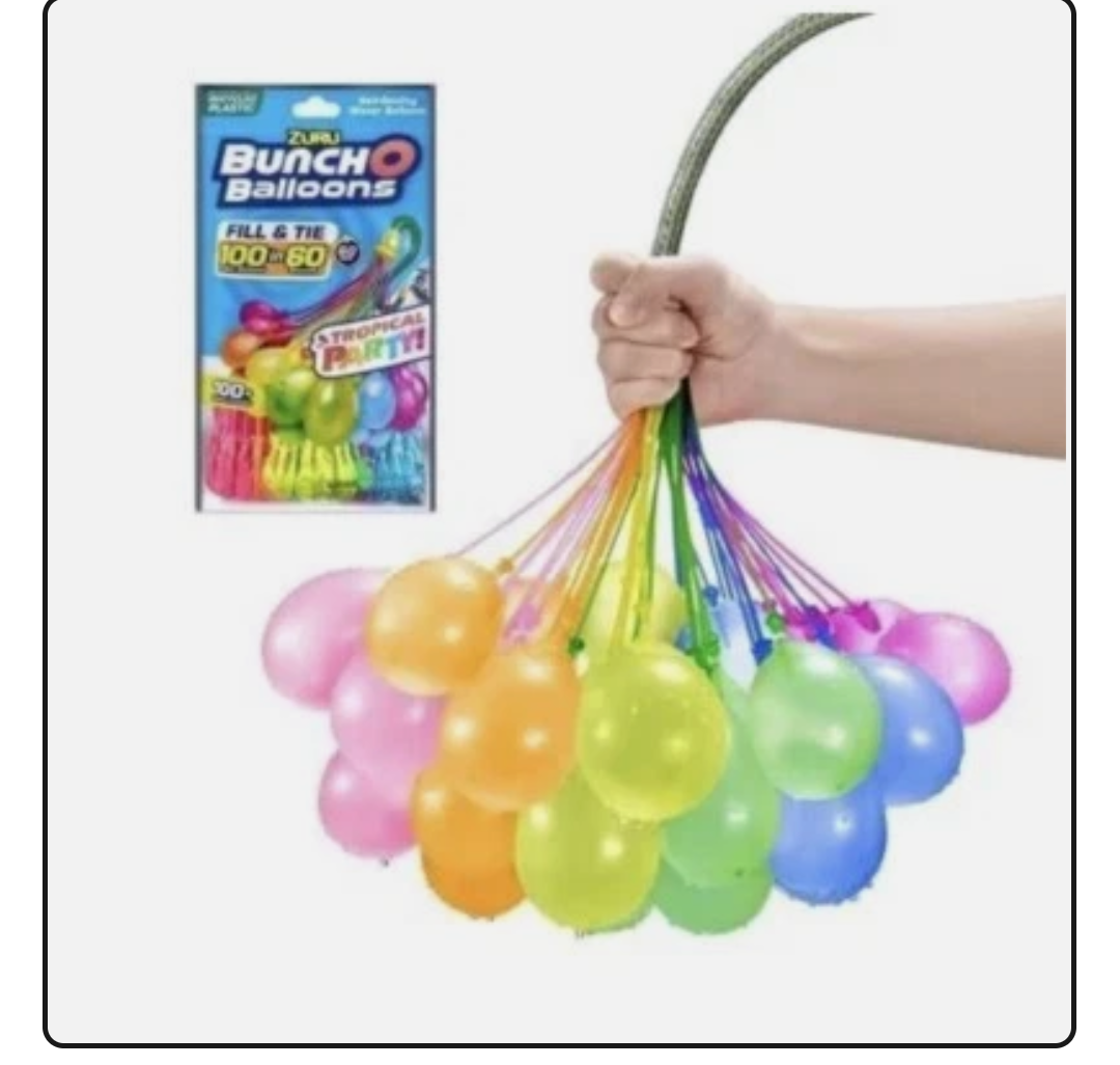 ZURU Bunch O Balloons Tropical Party Rapid-Filling Water Balloons 2 Pack ZURU Bunch O Balloons Tropical Party Rapid-Filling Water Balloons 2 Pack