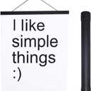 Artmag Magnetic Poster Hanger Frame, 34x22 34x23 34x48 Light Wood Wooden Magnet Canvas Artwork Print Poster Hangers Frames Hanging Kit (Black, 34")