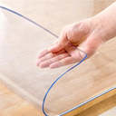 16 x 40 Inch Clear Table Cover Protector, 2mm Thick Clear Desk Mat, Plastic Table Cover, Vinyl Table Protector, Desk Mats on Top of Desks