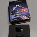 Wireless Carplay Mirror Link Adapter, 2026 Upgrade 3 in 1 Compatible with Airplay/Android Auto/Carplay for Cars with Built-in Wired Carplay Plug, USB Adapter for iPhone Apple Android(for iPhone)