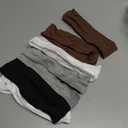 Ztomine Headbands for Women, 8pcs Stretchy Non Slip Soft Cotton Cloth Hair Bands for Sports, Workout, Yoga and Running