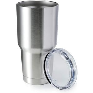 HASLE OUTFITTERS 30oz Stainless Steel Tumbler, Double Wall Vacuum Insulated Travel Mug Tumbler, Durable Insulated Coffee Mug, Gift Box Set (Silver, 1)