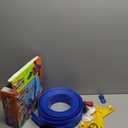 Flexible Race Track for Kids Starter Set - 20FT Flex Race Car Ramp Track with Strong Suction Cups, Rolls Up Portable DIY Racetrack Compatible with Hot Wheels & Diecast 1/64th Cars (Blue)