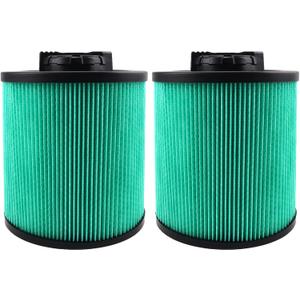 2 Pack DXVC6914 HEPA High Efficiency Cartridge Filter Fit for Dewalt 6-16 Gallon Wet/Dry Vacuum Cleaners DXV06P DXV09P DXV10P DXV10PL DXV10SA DXV12P DXV14P DXV16P