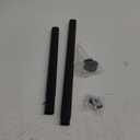 Oval Closet Rod for Hanging Clothes Adjustable Closet Rods 18 to 40 Inch Heavy Duty Black Poles Bar Closet Rod Expandable for Wardrobes Laundry RV