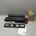 Rfiver Mobile TV Stand for 23-60 Inch LCD LED Flat/ Curved Panel Screen TVs up to 88 lbs, Rolling TV Stand with Adjustable Shelf & Tilt, Portable Floor Stand on Wheels for Bedroom, Living Room, Office