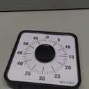 Secura 60-Minute Visual Countdown Timer, 7.5-Inch Oversize Classroom Visual Timer for Kids and Adults, Durable Mechanical Kitchen Timer Clock with Magnetic Backing (Blue)