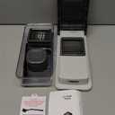 Mueller Vegetable Chopper Mandoline Slicer, Food Veggie Chopper, Cheese Grater, Onion Vegetable Cutter with Container, Dicer, Kitchen Gadgets & Essentials, White Sand/Grey (6 blade)