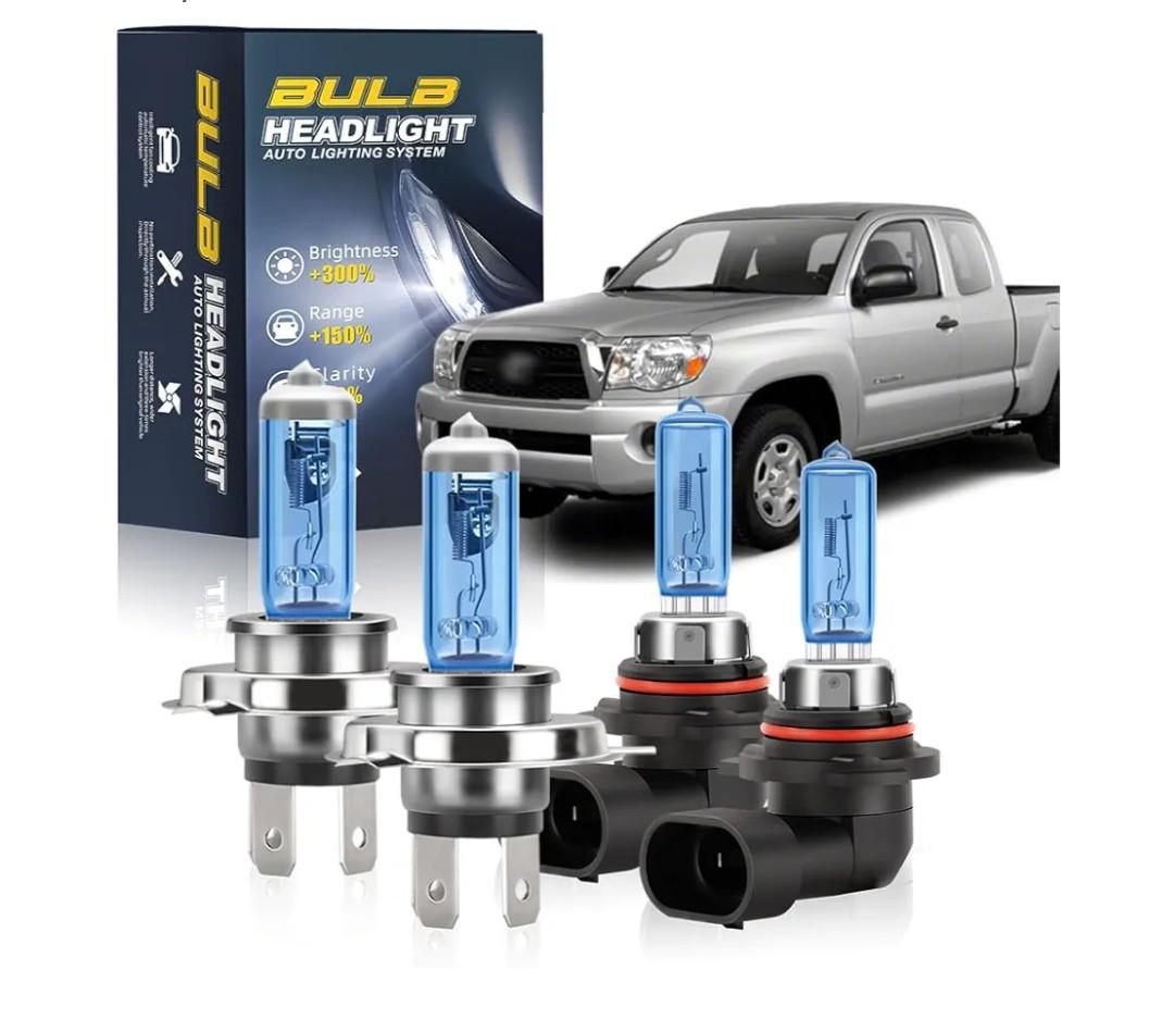 Headlight Bulbs Fit for kia optima 2005-2011,H4/9003 High Beam 9140/9145 Fog Lights,100W Head Lighting 300% Brightness 6000K,6pcs