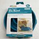 Outward Hound Fun Feeder Slo Bowl, Slow Feeder Dog Bowl, Medium/Mini, Turquoise