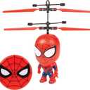 World Tech Toys Marvel Spider-Man Big Head Helicopter Toy  Motion Sensored Flying Toy for Kids - Marvel Licensed - Kids 6+