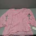 Saodimallsu Womens Sheer Swimsuit Coverup Top Bell Long Sleeve Mesh Ribbed Boat Neck Side Slit Beach Vacation Outfits Size S