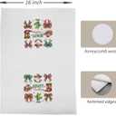 5 x Western Christmas Decor Kitchen Towels, Cowboy Christmas Decor Hand Towels for Bathroom, Coquette Red Green Bow Christmas Dish Towels for Kitchen, Western Christmas Bathroom Kitchen Decor, 16x24 Inch (Sdfg15--13)