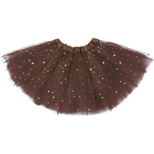 Century Star Sparkle Tutu for Toddler Girls Tulle Ballet Dance Skirt Princess Baby Kids Dress up Birthday Party 3 Layers 2-8T (Pink Purple Blue Tutu)