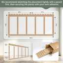 Pre-Cut Board and Batten Wainscoting Kit, 12‑Pc Set Paintable Wall Trim