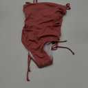 Aleumdr Women's Ribbed One Piece Tummy Control Swimsuit Cheeky Tie Side High Cut Bathing Suit Swimwear (X-Large, Mineral Red)