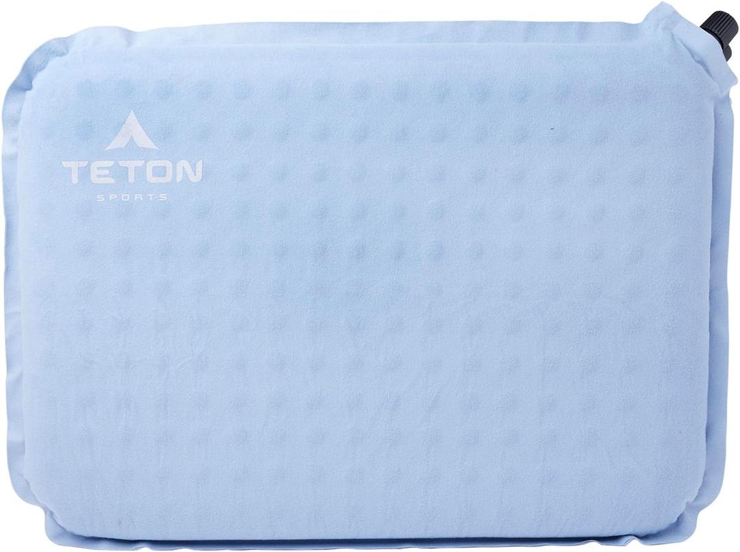 Teton Camping Seat Cushion; Stadium Seat; Office Chair; Car Pad; Inflatable, Bluestone