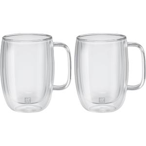 ZWILLING Sorrento Plus 2-pc Double-Wall Glass Latte Mug Set, 15-oz, 450ml