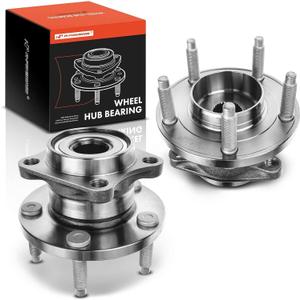A-Premium 2 x Rear Wheel Bearing and Hub Assembly with 5-Lug Compatible with Ford Edge 2007-2010 & Lincoln MKX 2007-2010, 4-Wheel ABS, AWD Only