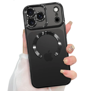 ZIYE Magnetic Case Made for iPhone 17 Pro 6.3 Inch [Compatible with MagSafe] Soft TPU Slim Phone Cover Anti-Scratch Drop Protection Clear Phone Case for Women Men, Black