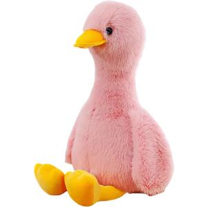 Duck Stuffed Animal, Stuffed Duck Plush Toys, Birthday for Kid Boys Girls (10inch-Pink)