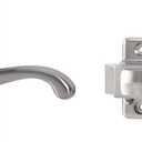 Ideal Security GL Lever Handle Set for Storm Doors and Screen Doors, Storm Door Handle Replacement, Screen Door Handle, Satin Nickel