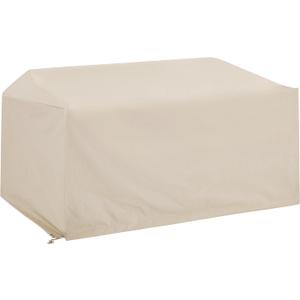 Crosley Furniture Patio Furniture Covers, Waterproof Outdoor Loveseat Cover for Backyard, Deck, Tan
