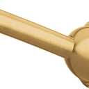 Moen Brushed Gold 54 to 72-Inch Adjustable Single Curved Shower Rod, Wall Mounted Permanent Curtain Bar for Bathroom, CSR2160BG