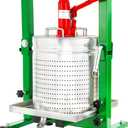 5.28 Gallon / 20L Mosakar Hydraulic Fruit Press. 2 Ton Pressure. Parts contact with Juice are AISI 304 Stainless Steel. Home Grape Wine Juice Apple Cider Press (Green)