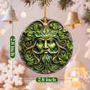 Christmas Ornaments, 2.8 Inch Ceramic Hanging Ornament, Christmas Tree Decorations, Holiday Decorations, Holiday Ornaments, Holiday Party Gifts, and Xmas Gift Ideas