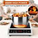 Portable Induction Cooktop, 3500W Countertop Burner, 8 heat settings Heat Settings & Stainless Steel Housing, 24H Appointment Scheduling
