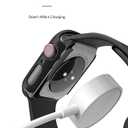 2 x 3 Pack Multi-Color Cases with Tempered Glass Screen Protector for Apple Watch Series 7/8/9 45mm, Navy Blue + Wine Red(Dark Red) + Pine Green, Smooth Touch, Easy Installation, Full Screen Shield, High Protection