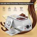 Dyna-Living Chocolate Melting Pot 2-Tanks Chocolate Tempering Machine
1000W Chocolate Melter Pot for Melting Chocolate Candy, Electric Chocolate Warmer Pot for Home, Easy to Clean