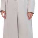 Kenneth Cole Women's Military Wool Blend Overcoat (Platinum), Small