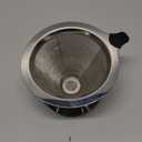 Upgraded Pour Over Coffee Filter, Coffee Dripper, Paperless Mess Stainless Steel Coffee Filter, Maker One to Two Cup, Keeping Nature Coffee Flavour, Easy to Use and Clean (Large)