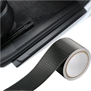 Carbon Fiber Car Tape Roll, 32Ft Air-Release Vehicle Adhesive Wrap Strip, Anti-Scratch Automotive Detailing Protective Tape Sticker Accessories, Universal for SUV, Sedan, Truck (32FT X 2.76in)