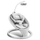 Munchkin Vibration Baby Swing, Light Grey - Bluetooth-Enabled Smart Seat with Music, Motion, & Sounds and Baby Bloom Mobile, Grey