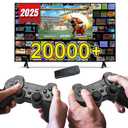 Wireless Retro Game Console 4K - Plug & Play TV Game Stick with 20,000+ Classics, 64GB Storage & Dual 2.4GHz Controllers, Consola de Videojuegos Retro HDMI (Black)