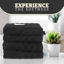 Premium, Set of 4, Extra Large, 100% Cotton, Bath Towels, 30 x 60 inches, Very Soft, Quick-Dry, Lightweight, 600GSM