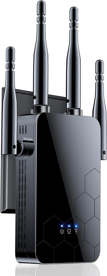 2026 WiFi Extender Internet Booster, 10000 Sq.ft Long Range Repeater Wireless Routers Amplifier, Mesh Wi-Fi 80% Faster | Broader Than Ever, Support More Network Devices at Home, 1-Tap Setup